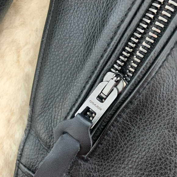 Coach Rare Shearling & Leather Coat - Picture 7 of 14